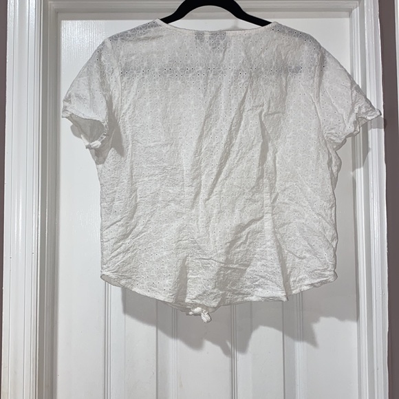 New York and Co. White Floral Blouse - Picture 2 of 4